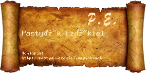 Pastyák Ezékiel névjegykártya